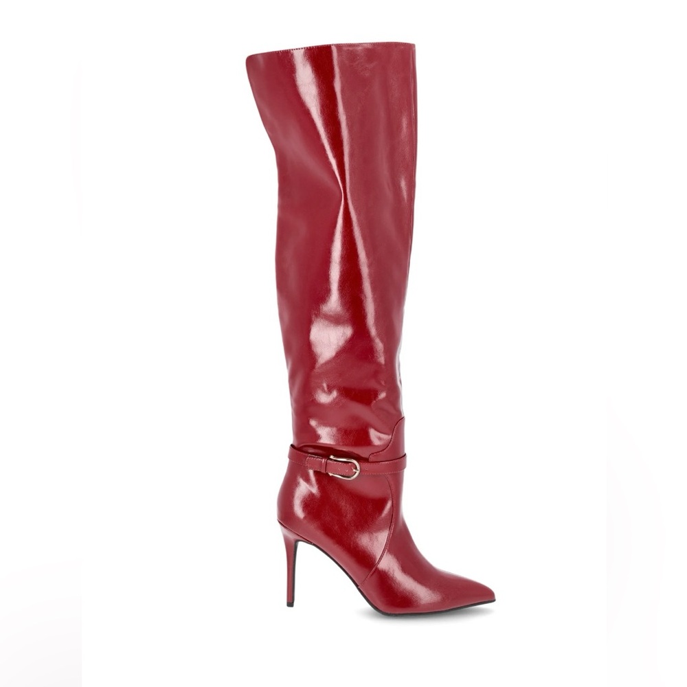 New in the Box SCOOP Cherry Faux Leather Over the Knee Boots, Various Sizes